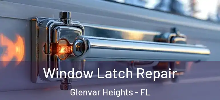 Window Latch Repair Glenvar Heights - FL